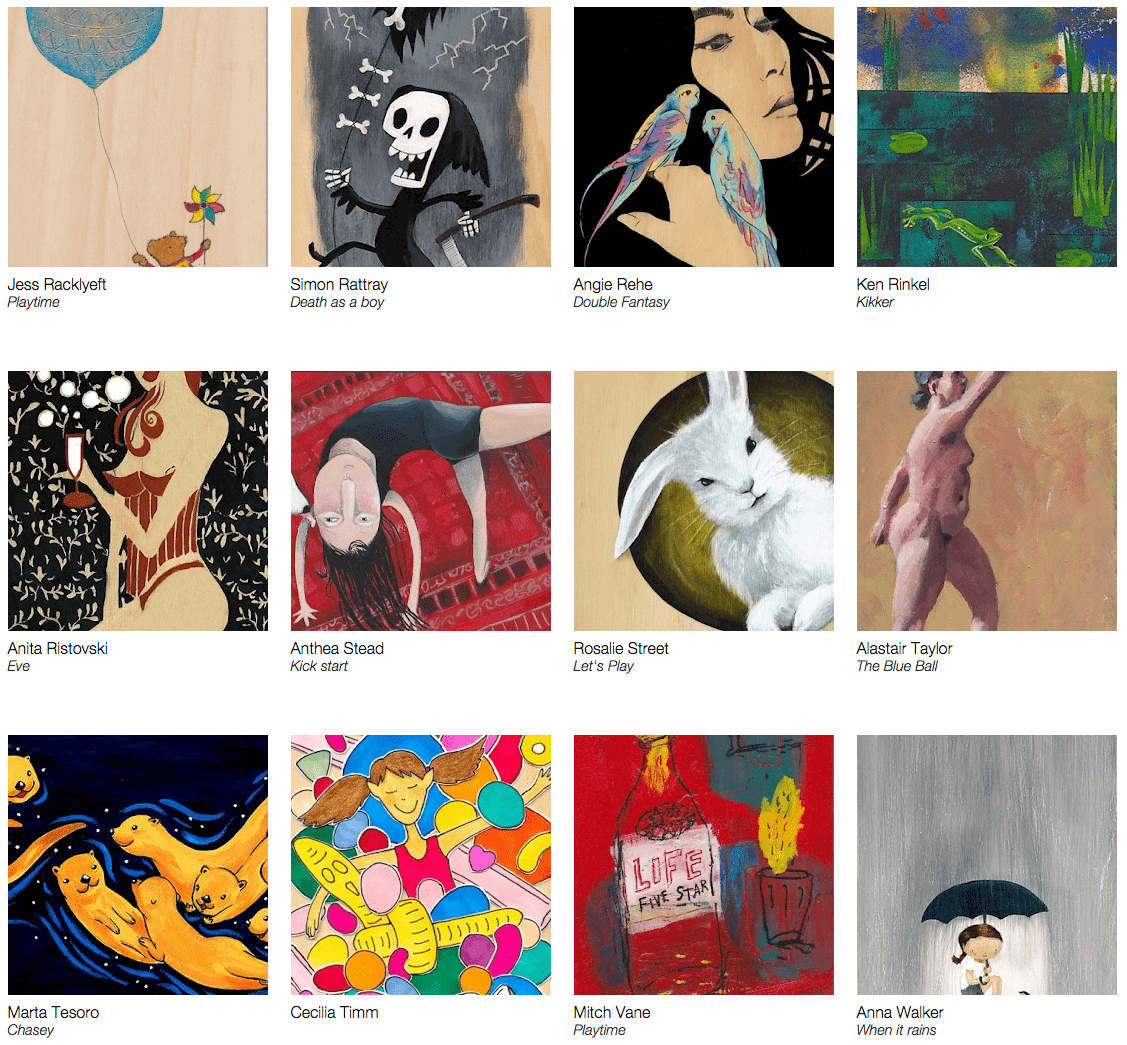 Illustrators Australia 9x5 works 2015