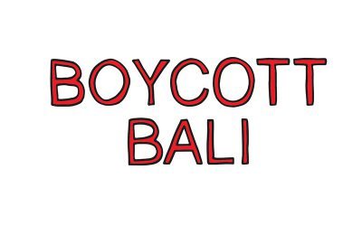 boycott bali