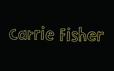 R.I.P. Carrie Fisher