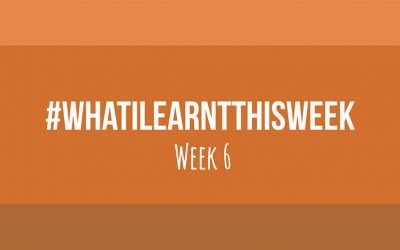 what i learnt this week 2017 :: WEEK 6