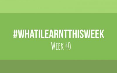 what i learnt this week 2017 :: WEEK 40